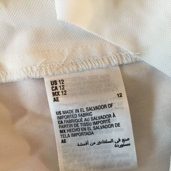 NWT Charter Club White Stretch Capri’s Women’s 12 - Picture 6 of 13